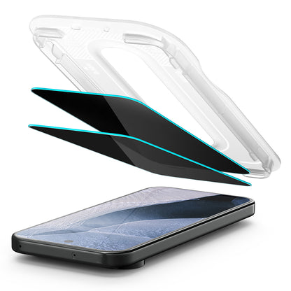 Zaščitna folija zaslona Privacy Spigen GlastR EZ FIT Pro za Google Pixel 11 Pro XL, kaljeno steklo, polno lepilo, komplet 2 kosa AGL11486