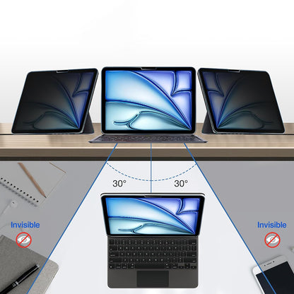 Zaščitna folija zaslona Privacy Techsuit ArmorGlass CrystalHD za Apple iPad Air 13 (2026), kaljeno steklo, polno lepilo, komplet 2 kosa