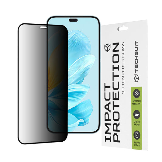 Zaščitna folija za zaslon Privacy Techsuit za Honor 200 Lite, kaljeno steklo, polno lepilo, 111D