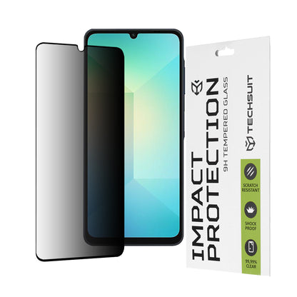 Zaščitna folija za zaslon Privacy Techsuit za Samsung Galaxy A06 A065, varnostno steklo, polno lepilo, 111D