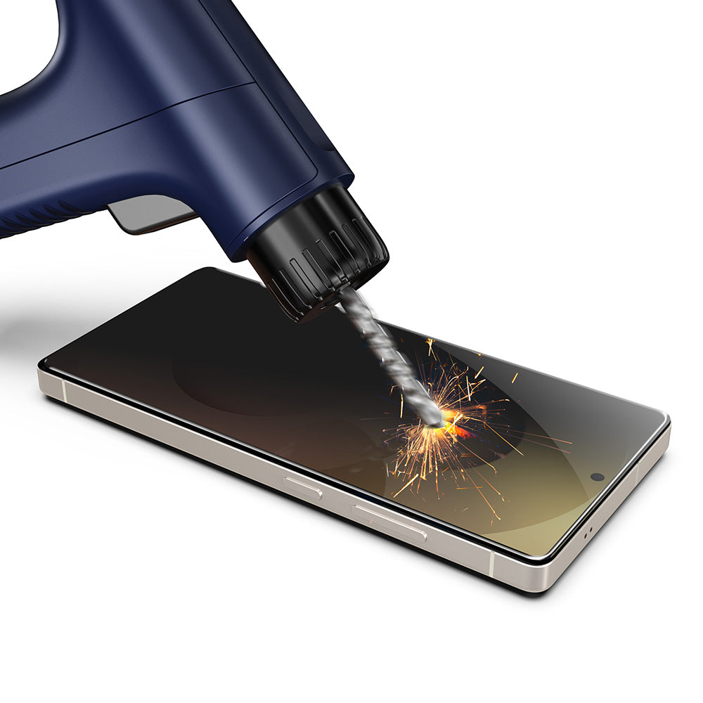 Privacy Screen Protector Techsuit TitanGlass CrystalHD for Samsung Galaxy S26 Plus, Tempered Glass, Full Glue, Set of 2 Pieces