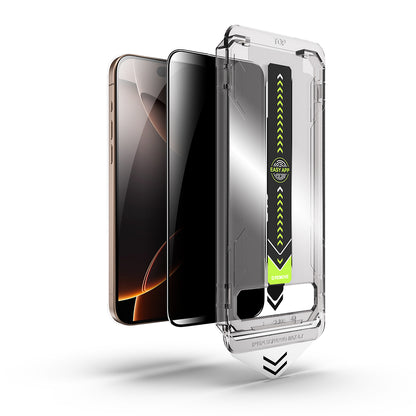Zaščitna folija zaslona Privacy Techsuit TitanGlass za Apple iPhone 16 Pro Max, varnostno steklo, polno lepilo