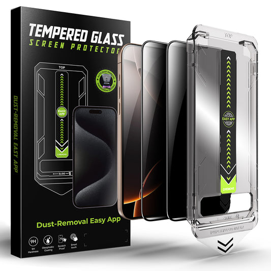 Zaščitna folija za zaslon Privacy Techsuit TitanGlass za Apple iPhone 17 Air, Kaljeno steklo, Full Glue, Komplet 2 kosa