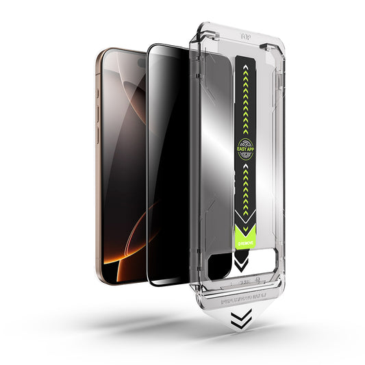 Zaščitna folija za zaslon Privacy Techsuit TitanGlass za Apple iPhone 17 Pro Max, Kaljeno steklo, Polno lepljenje