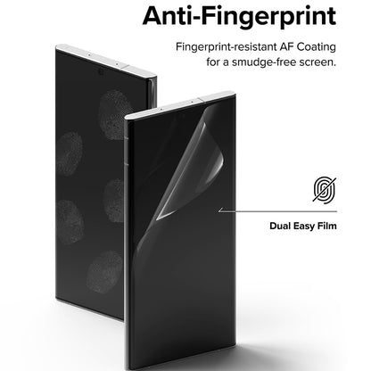 Zaščitna folija za zaslon Ringke Dual Easy za Samsung Galaxy S22 Ultra 5G S908, Plastika, Set 2 kosa