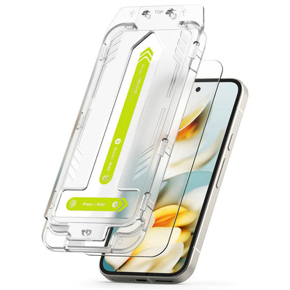 Ringke Easy Slide Screen Protector for Google Pixel 9a, Tempered Glass, Full Glue, Set of 2 pieces