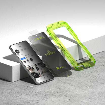 Ringke Easy Slide Screen Protector for Samsung Galaxy S26, Tempered Glass, Full Glue, Set of 2 Pieces, Black