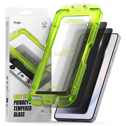 Zaščitna folija za zaslon Ringke Easy Slide za Samsung Galaxy S26 Ultra S948, Kaljeno steklo, Polno lepljenje, Set 2 kosa, Črna