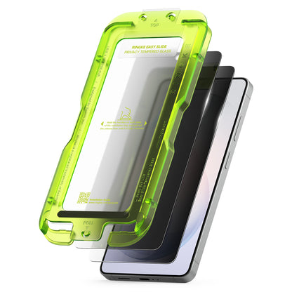 Zaščitna folija za zaslon Ringke Easy Slide za Samsung Galaxy S26 Ultra S948, Kaljeno steklo, Polno lepljenje, Set 2 kosa, Črna