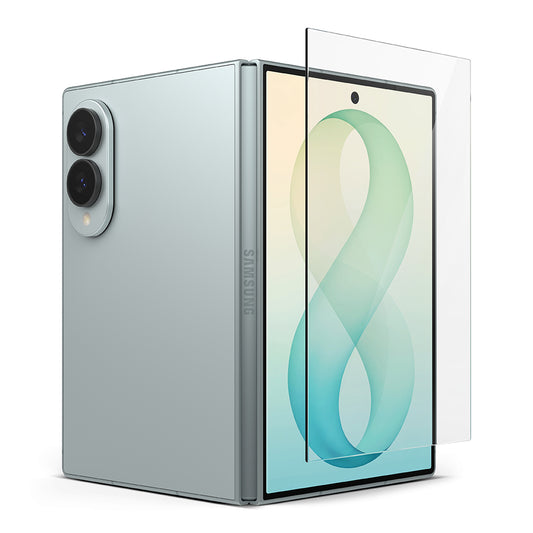 Zaščitna folija za zunanji zaslon Ringke Easy Slide za Samsung Galaxy Z Fold8 F971, kaljeno steklo, polno lepilo, komplet 2 kosa