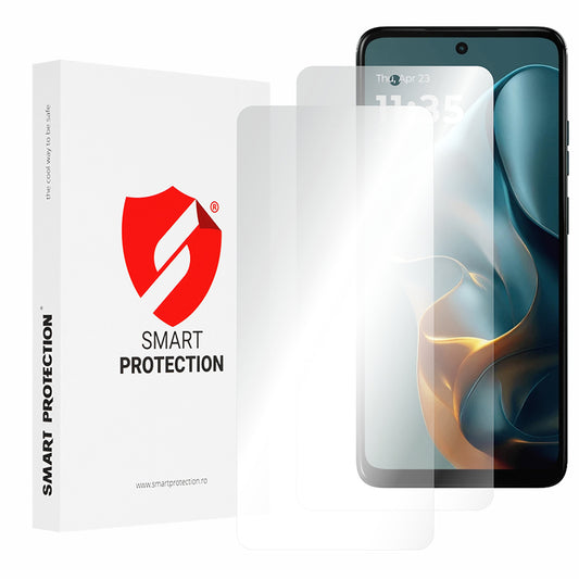 Zaščitna folija za zaslon Smart Protection Premium Classic za Motorola Moto E15 / G05, plastika, komplet 2 kosa
