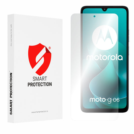 Zaščitna folija za zaslon Smart Protection Premium Classic za Motorola Moto G06 Power / G06, Plastika, Polno lepljenje, Komplet 2 kosa