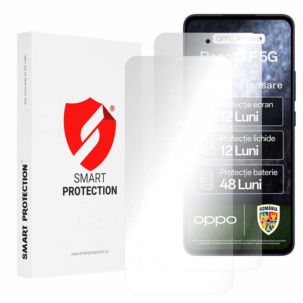 Zaščitna folija za zaslon Smart Protection Premium Classic za Oppo Reno13 FS 5G / Reno13 F 4G / Reno13 F, plastika, komplet 2 kosa