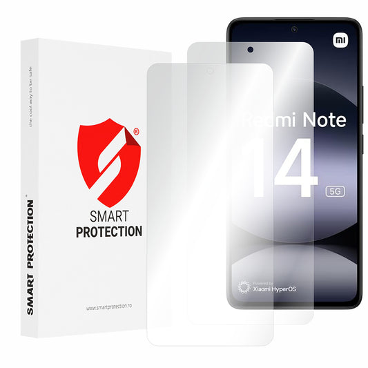 Zaščitna folija za zaslon Smart Protection Premium Classic za Xiaomi Redmi Note 14 4G (Standard), plastika, komplet 2 kosa