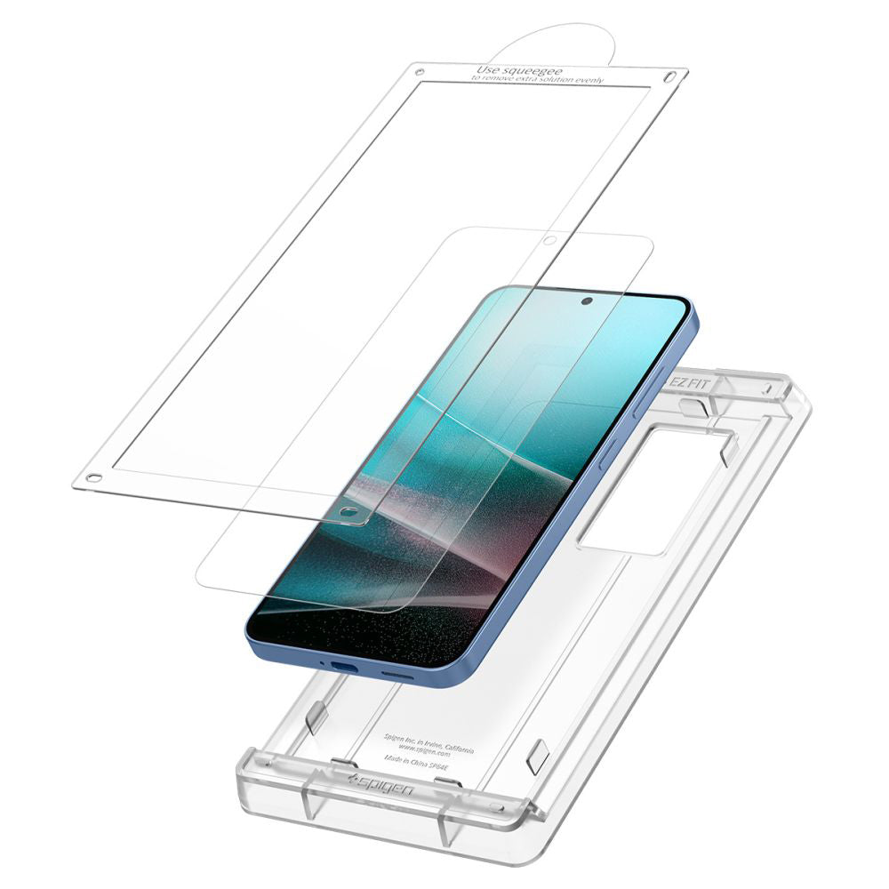 Zaščitna folija za zaslon Spigen Elite Shield EZ FIT HD za Samsung Galaxy S25 S931, Plastika AFL09091