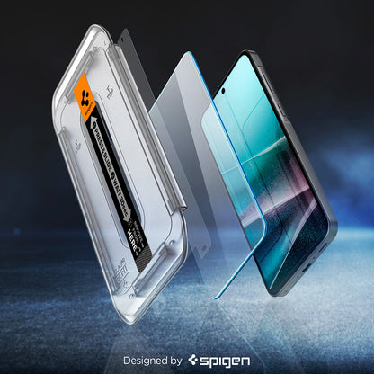 Spigen GlastR EZ FIT HD Screen Protector for Samsung Galaxy A37 5G / A36 A366, Tempered Glass, Full Glue, Set of 2 pieces AGL11365