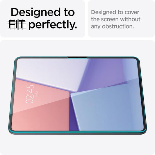 Zaščitna folija za zaslon Spigen GlastR EZ FIT za Apple iPad Pro 13 (2024), Kaljeno steklo, Full Glue AGL07793