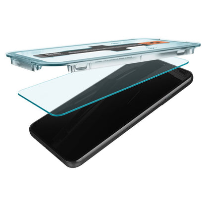 Spigen GlastR EZ FIT Screen Protector for Samsung Galaxy S22 5G S901, Tempered Glass, Full Glue, Set of 2 pieces AGL04151