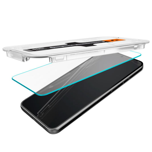 Zaščitna folija za zaslon Spigen GlastR EZ FIT za Samsung Galaxy S23 S911, Kaljeno steklo, Polno lepilo, Set 2 kosa AGL05958