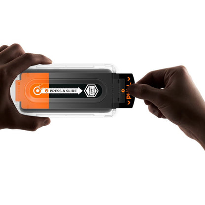 Zaščitna folija za zaslon Spigen GlastR EZ FIT Pro HD za Samsung Galaxy S25 FE, Kaljeno steklo, Polno lepilo