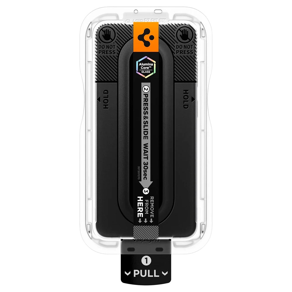 Zaščitna folija zaslona Spigen GlastR EZ FIT Pro HD za Samsung Galaxy S26 FE S741, kaljeno steklo, polno lepilo AGL11996