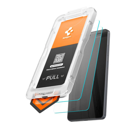 Zaščitna folija za zaslon Spigen GlastR EZ FIT Pro HD za Samsung Galaxy S26 S942, Kaljeno steklo, Polno lepilo, Set 2 kosa AGL11095