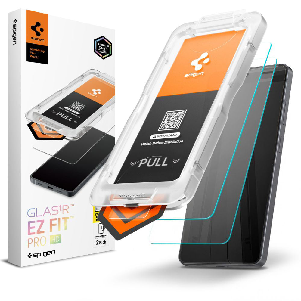 Zaščitna folija za zaslon Spigen GlastR EZ FIT Pro HD za Samsung Galaxy S26 Ultra S948, Kaljeno steklo, Polno lepilo, Set 2 kosa AGL11072