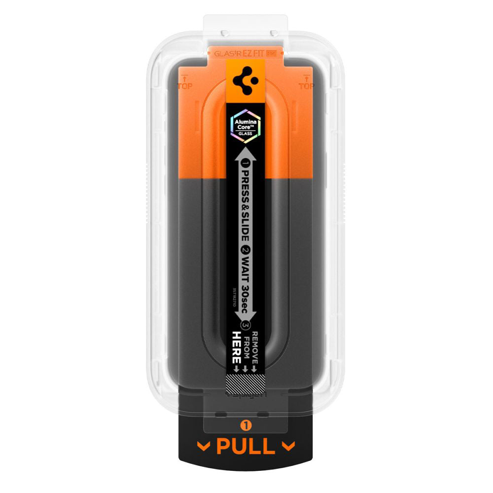 Zaščitna folija za zaslon Spigen GlastR EZ FIT Pro za Apple iPhone 17 Pro Max / 16 Pro Max, Kaljeno steklo, Polno lepilo