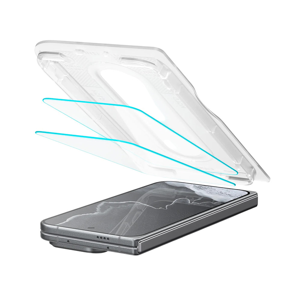 Zaščitna folija za zaslon Spigen GlastR EZ FIT Pro za Google Pixel 11 Pro Fold, kaljeno steklo, polno lepilo, komplet 2 kosa AGL11490