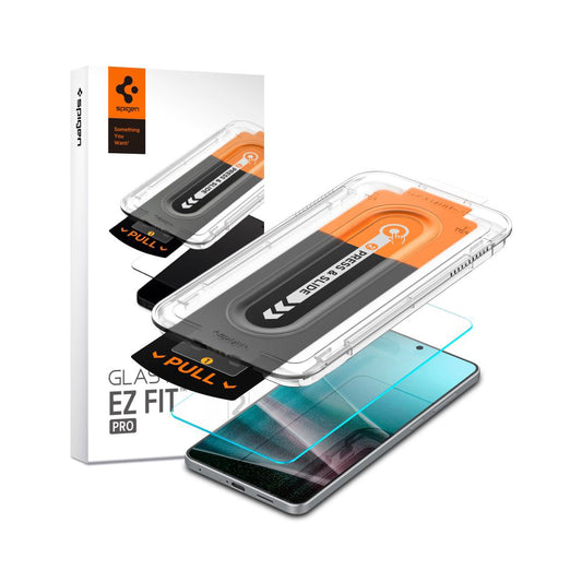 Zaščitna folija za zaslon Spigen GlastR EZ FIT Pro za Samsung Galaxy S25 Edge S937, Kaljeno steklo, Polno lepljenje