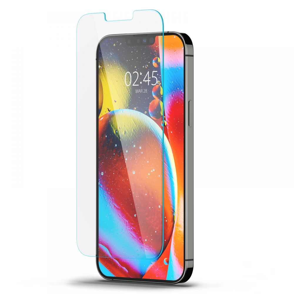 Zaščitna folija za zaslon Spigen GlastR Slim za Apple iPhone 17e / 16e / 14 / 13 Pro, Kaljeno steklo, Polno lepilo