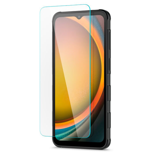 Zaščitna folija za zaslon Spigen GlastR Slim za Samsung Galaxy XCover7 Pro / Xcover7 G556, kaljeno steklo, polno lepilo, komplet 2 kosa AGL09407