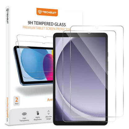 Techsuit ArmorGlass CrystalHD Screen Protector for Samsung Galaxy Tab A11 / Tab A9, Tempered Glass, Full Glue, Set of 2 Pieces