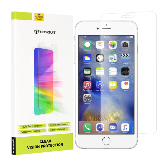 Zaščitna folija zaslona Techsuit Clear Vision za Apple iPhone 6s Plus / 6 Plus, kaljeno steklo, polno lepilo
