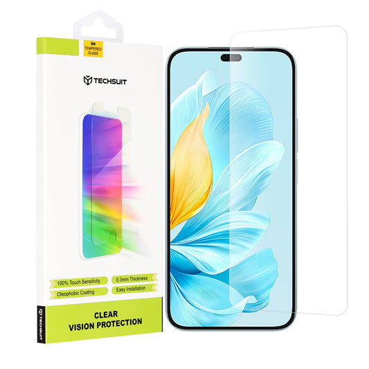 Zaščitna folija za zaslon Techsuit Clear Vision za Honor 200 Lite, kaljeno steklo, polno lepilo