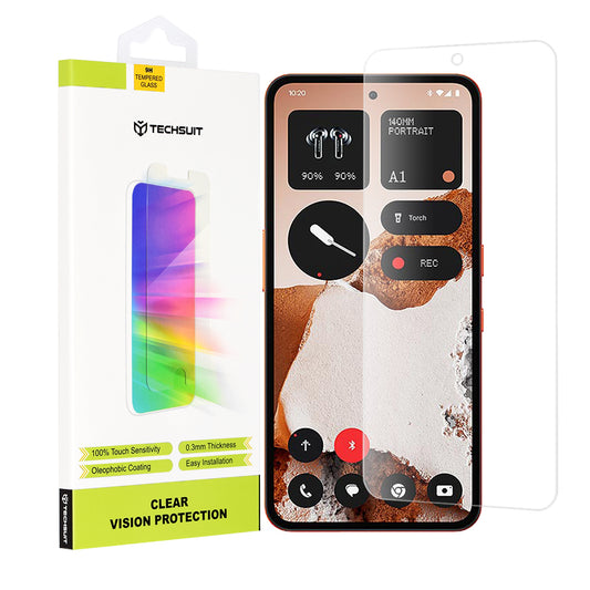 Zaščitna folija za zaslon Techsuit Clear Vision za Nothing CMF Phone 2 Pro, kaljeno steklo, polno lepilo