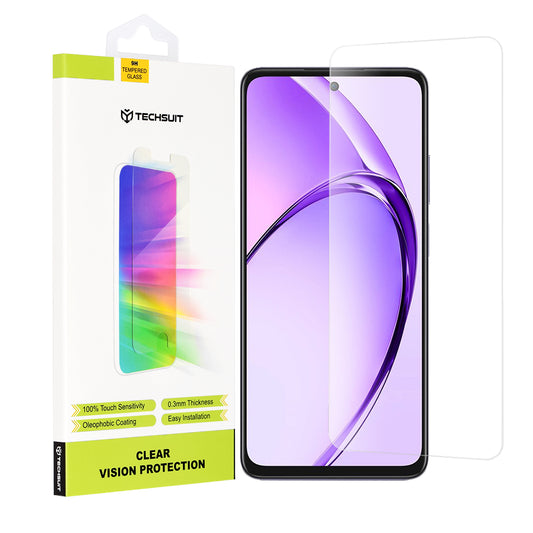 Zaščitna folija za zaslon Techsuit Clear Vision za Oppo A80, kaljeno steklo, polno lepilo