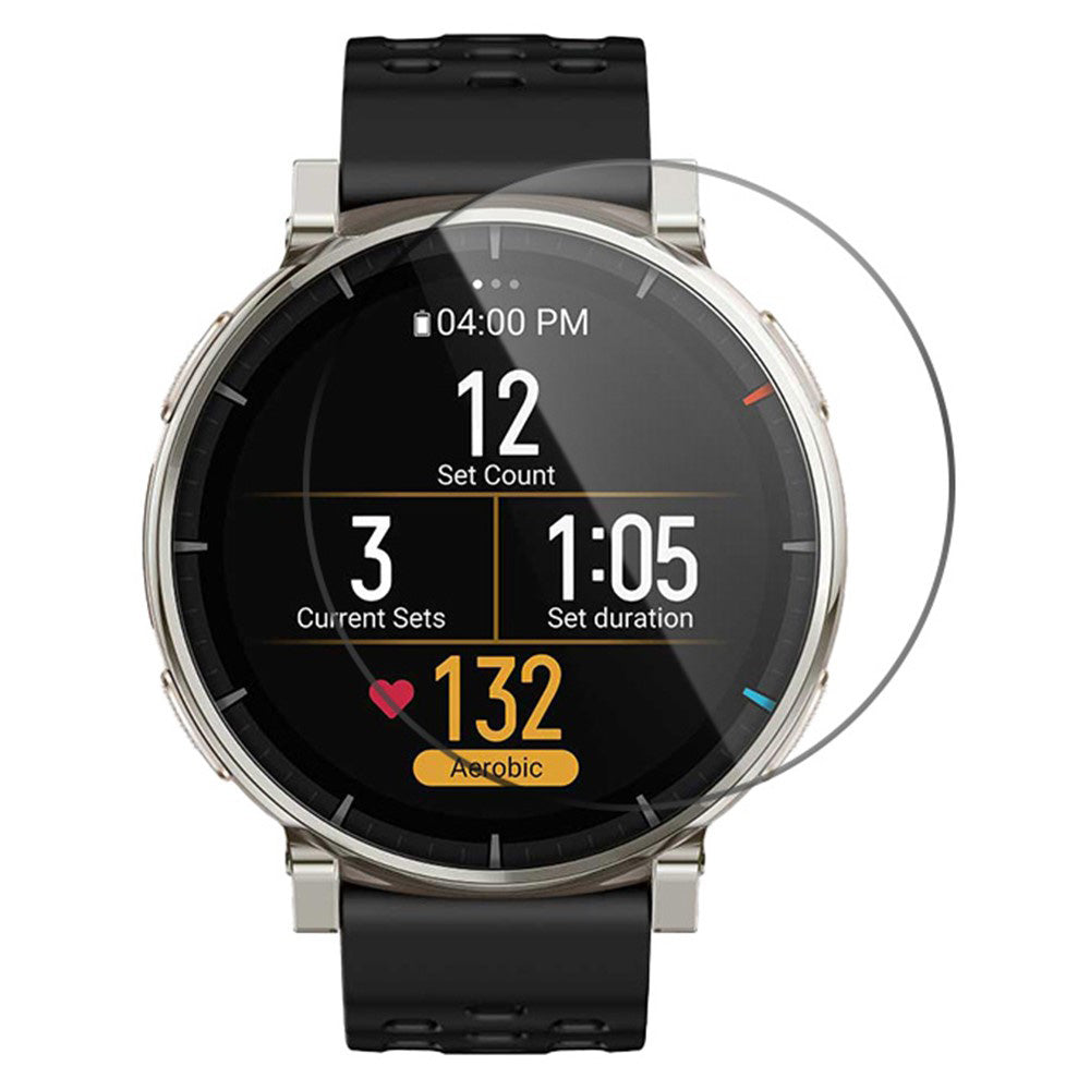 Zaščitna folija za zaslon Techsuit Nano Flex za Amazfit Active 3 Premium, Plastika, Set 2 kosa, Črna