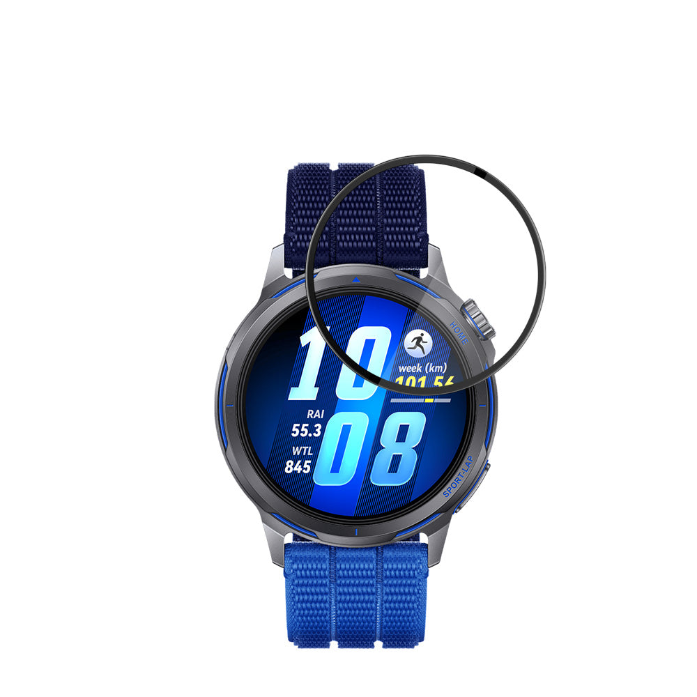 Zaščitna folija za zaslon Techsuit Nano Flex za Huawei Watch GT Runner 2, Plastika, Set 2 kosa, Črna