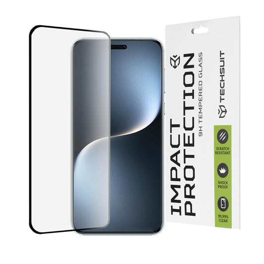 Zaščitna folija za zaslon Techsuit za Honor Magic7 Pro, kaljeno steklo, polno lepilo, 111D, črna