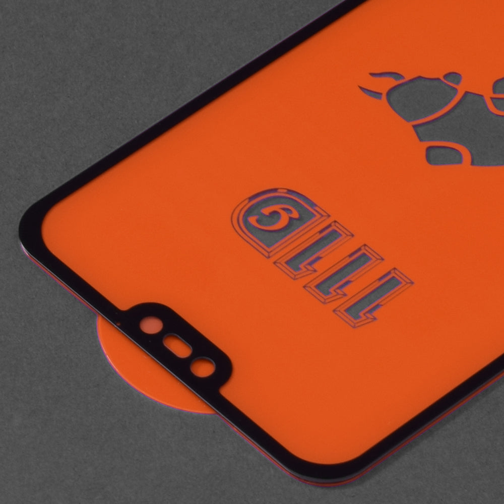Zaščitna folija za zaslon Techsuit za Huawei P20 Lite, kaljeno steklo, polno lepilo, 111D, črna
