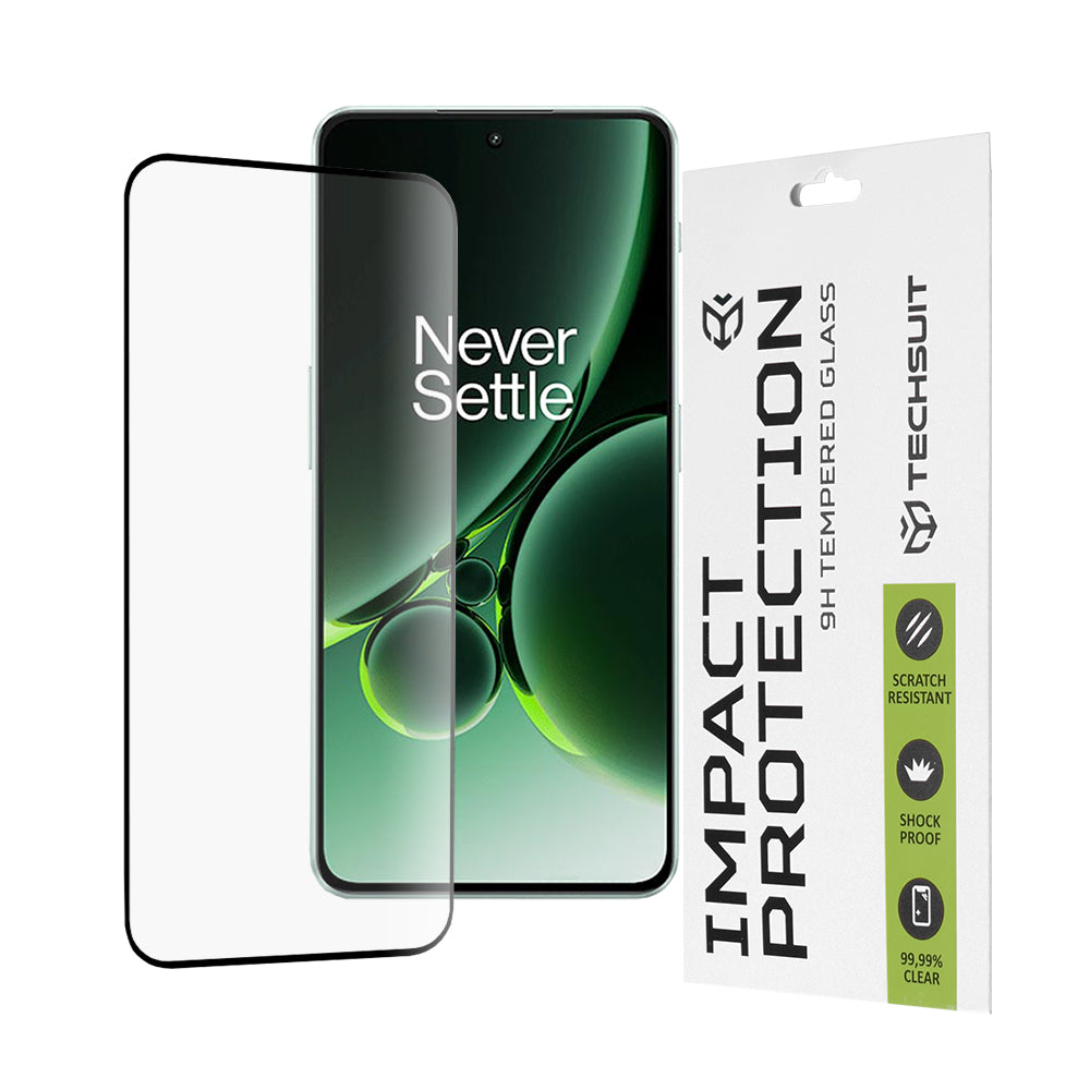 Zaščitna folija za zaslon Techsuit za OnePlus Nord 3, kaljeno steklo, polno lepilo, 111D, črna