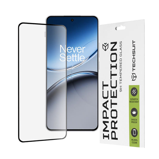 Zaščitna folija za zaslon Techsuit za OnePlus Nord 4, kaljeno steklo, polno lepilo, 111D, črna
