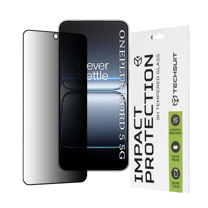 Zaščitna folija za zaslon Techsuit za OnePlus Nord 5, Kaljeno steklo, Full Glue, 111D