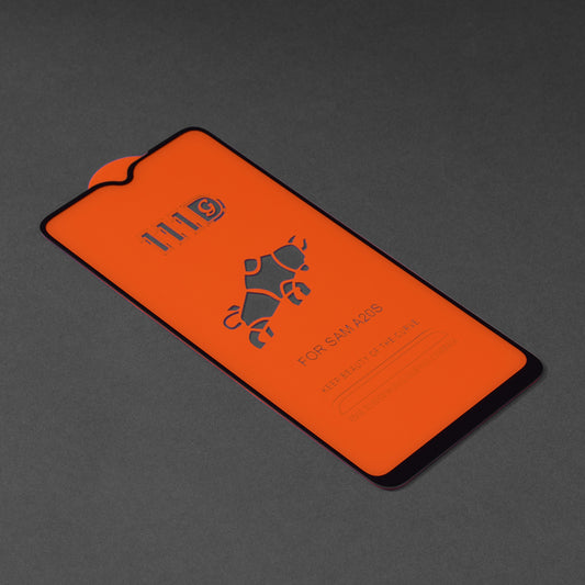Zaščitna folija za zaslon Techsuit za Samsung Galaxy A20s A207, kaljeno steklo, polno lepilo, 111D, črna
