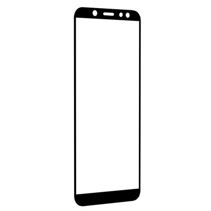 Zaščitna folija za zaslon Techsuit za Samsung Galaxy A6 Plus (2018) A605, kaljeno steklo, polno lepilo, 111D, črna