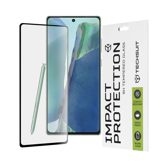 Zaščitna folija za zaslon Techsuit za Samsung Galaxy Note 20 5G N981 / Note 20 N980, kaljeno steklo, polno lepilo, 111D, črna