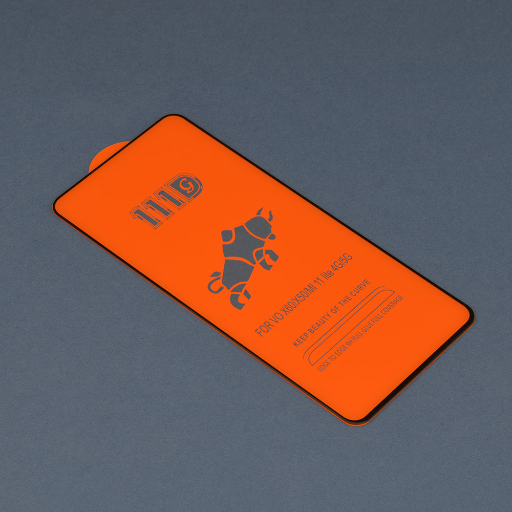 Zaščitna folija za zaslon Techsuit za Xiaomi 11 Lite 5G NE / Mi 11 Lite 5G / 11 Lite, kaljeno steklo, polno lepilo, 111D, črna