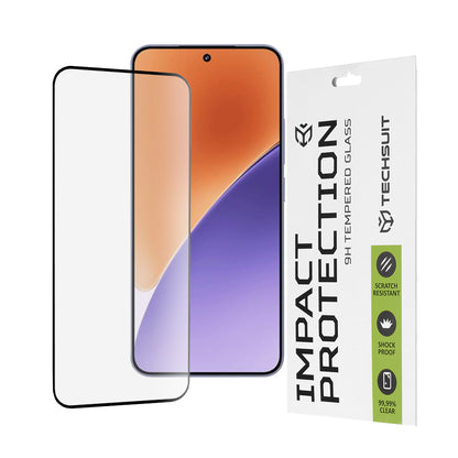 Zaščitna folija za zaslon Techsuit za Xiaomi 15, kaljeno steklo, polno lepilo, 111D, črna