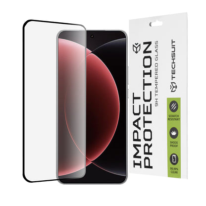 Zaščitna folija za zaslon Techsuit za Xiaomi 15 Ultra, kaljeno steklo, polno lepilo, 111D, črna